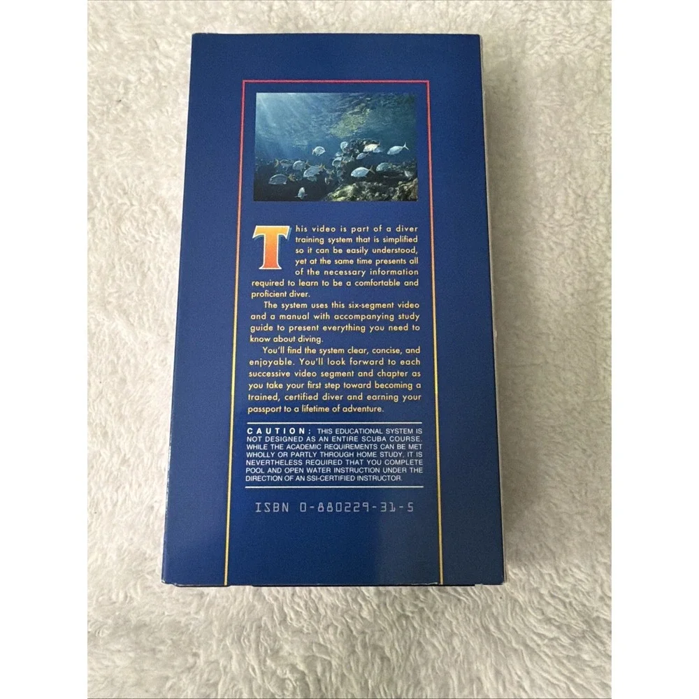 SSI Open Water Diver Video VHS Scuba Schools International Training Tape 1995